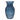 Navy crystal cut glass vase by Gisela Graham with intricate geometric patterns, ideal for decorative floral arrangements.