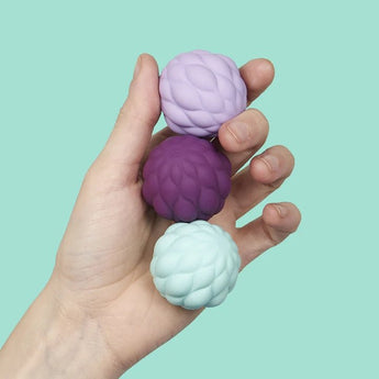 Purple Odds Silicone Fidget Magnets toy by Baby Republic, showing flexible silicone magnets arranged for fidgeting and sensory play.