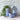 Six assorted blue old-style Dutch pots by Grand Illusions, featuring traditional design and varying shapes.