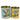 Set of two medium-sized Rex B2B olive oil storage tins with airtight lids, ideal for kitchen organization and preserving freshness.
