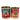 Set of two Rex B2B Passata medium storage tins, metal containers with airtight lids for kitchen organization.
