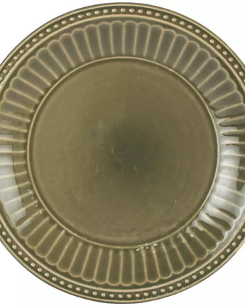 Pembroke Stoneware Side Plate Green - Bumble Living