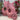 Pink mini Gluggle Jug by The Gluggle Jug Factory featuring a classic ceramic design and distinctive spouting spout.