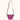 Hot pink Plus Plus Crossbody Bag by Basket Basket, featuring a sleek design with a long strap and stylish appearance.