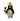 Amica felt decoration featuring a Rock Hopper Penguin with a holly sprig, perfect for festive holiday decor.