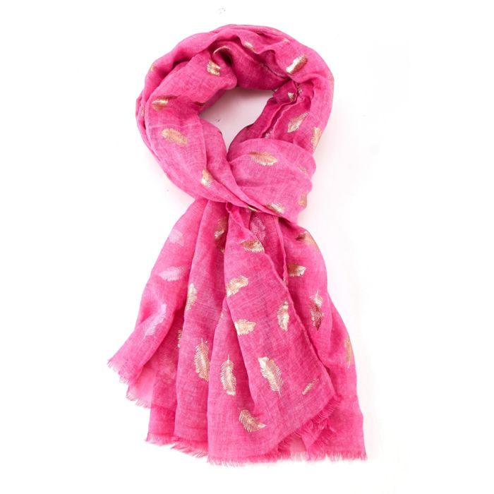 Rosegold Feathers- Hot Pink - Bumble Living