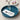 Blue round enamel trinket dish by Rex B2B, with a smooth glossy finish perfect for jewelry or small treasures.