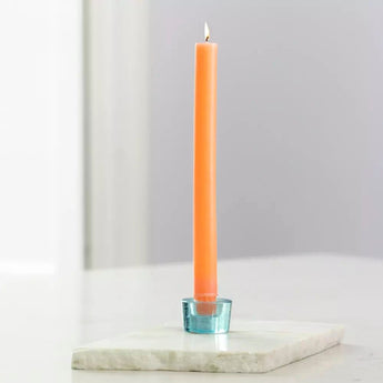Rustic coral-colored dinner candle by Grand Illusions, 23x270 cm, with a textured, natural finish perfect for elegant table settings.