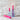 Rustic fuchsia dinner candle by Grand Illusions, 23x270 cm, with a textured, rustic finish and elegant design for table settings.