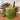 Rustic Pillar Candle Fern Green 100x100mm - Bumble Living