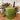 Rustic Pillar Candle Fern Green 100x100mm - Bumble Living