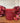 Rustic Pillar Candle Lipstick Red 100x100mm - Bumble Living