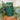 Rustic Scalloped Pillar Candle Emerald 70x130mm - Bumble Living