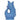 Sea blue Mini Gluggle Jug by The Gluggle Jug Factory featuring a classic ceramic design with a spout and decorative fish motif.