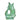 Sea green Lustre Gluggle Jug XL from The Gluggle Jug Factory, showcasing its glossy, curved ceramic design with a spout and handle.