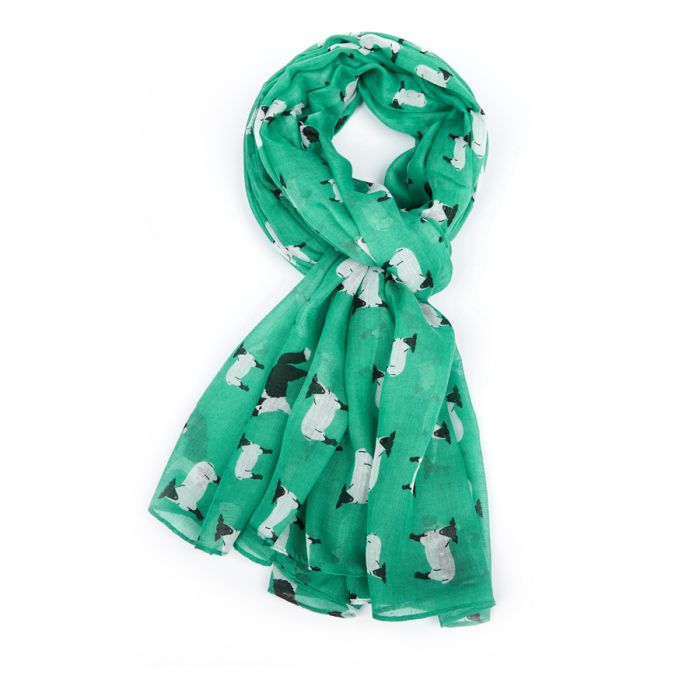 Sheep Scarf- Green - Bumble Living