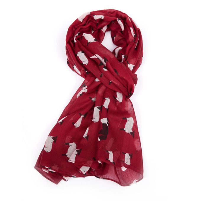 Sheep Scarf- Red - Bumble Living