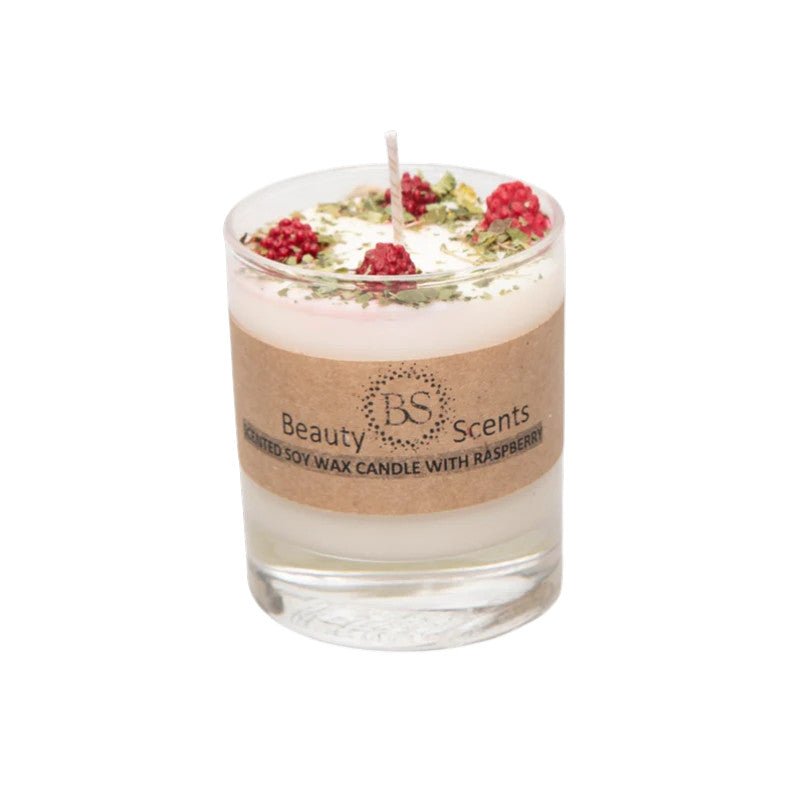 Small Raspberry Scented Candle - Bumble Living