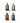 Snipe Stripe Glass Bottle Vase - Assorted Colours - Bumble Living