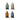 Colorful Snipe Stripe Glass Bottle Vase by Bumble Living, featuring a sleek cylindrical shape and vibrant striped design.