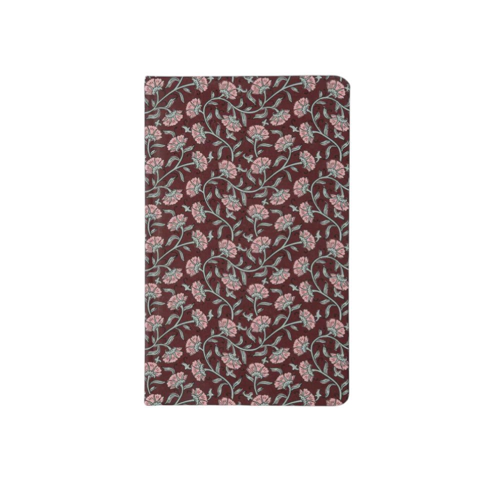 Soft Touch Journal - Burgundy Vintage Floral - Bumble Living