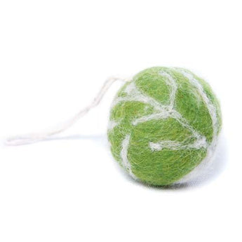 Amica felt hanging decoration shaped like a sprout with green and beige felt, ideal for nursery or home decor.