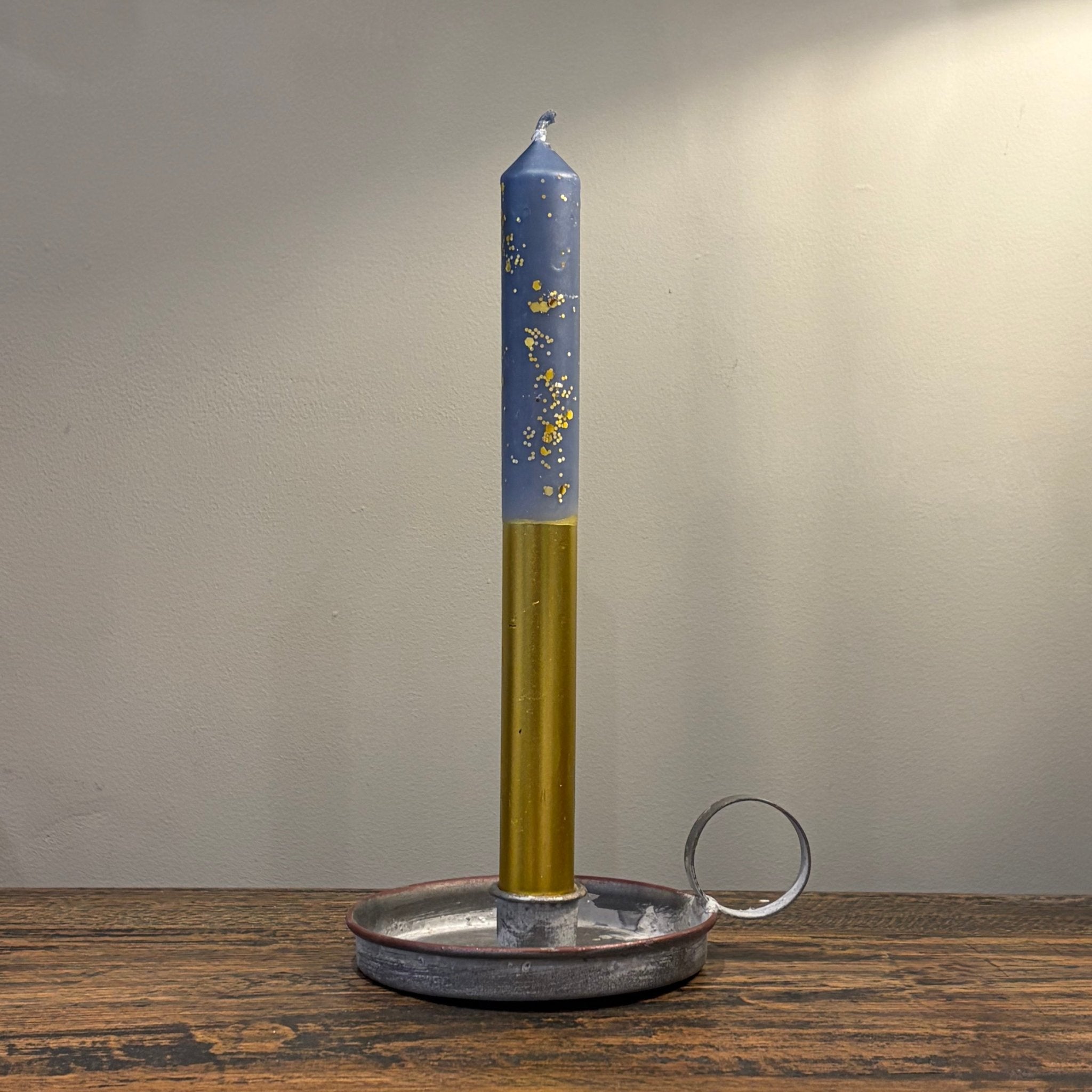 Starry Starry Night Gold Dip Dye Dinner Candle - Bumble Living