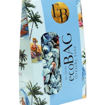 My Little Eco Bags Sun, Sea & Surf eco bag with colorful sun, sea, and surf design, lightweight reusable shopping bag.