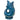 Large teal lustre Gluggle Jug with a glossy finish and distinctive spout, showcasing its unique design and craftsmanship.