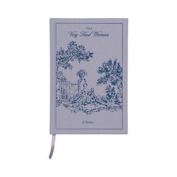 Designworks Collective The Very Tired Woman Journal, 5.75x8.5 inches with a soft cover and illustrative design on the front.
