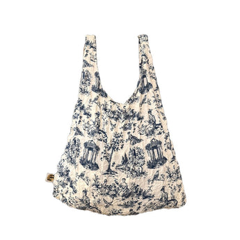 My Little Eco Bags Toile Eco Bag with natural canvas design, reusable bag perfect for shopping and eco-friendly everyday use.