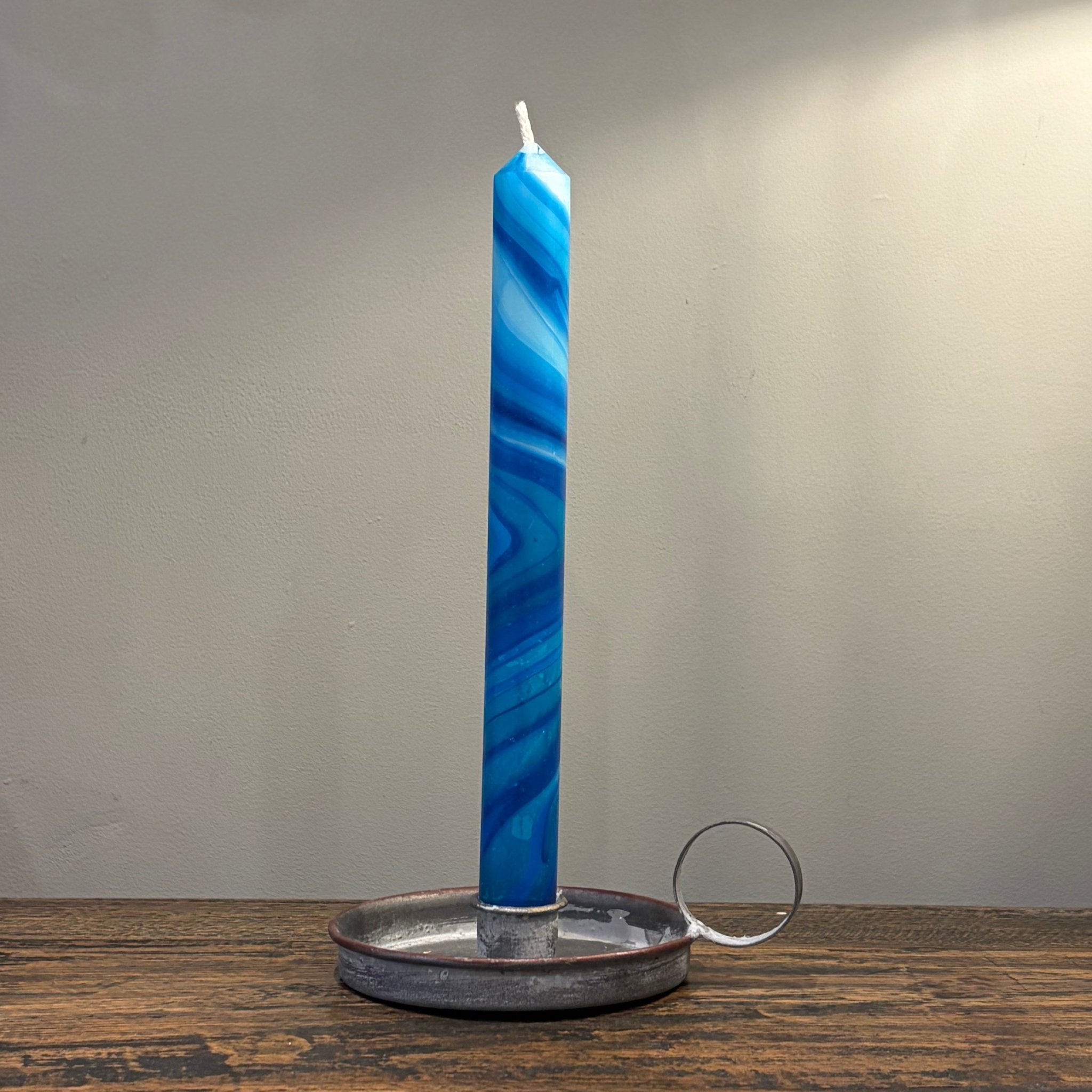 Tropical Storm Marbled Dinner Candle - Bumble Living