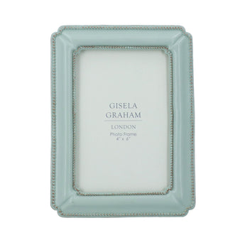 Gisela Graham Verdigris Classic Resin Picture Frame 4x6 for displaying photographs in a vintage-style design
