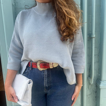 CHALK Putney Bag in suede Duck Egg Blue, a stylish handbag with elegant design and soft texture, perfect for casual or dressy wear.