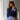 Navy women's jumper from Chalk UK Vicki collection, soft knit fabric with a cozy fit, styled for casual wear.