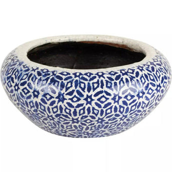 Rustic bulb-shaped planter from Grand Illusions' Athena collection, featuring a textured, earthy finish perfect for indoor or outdoor plants.