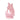 Baby pink Mini Gluggle Jug from The Gluggle Jug Factory, featuring a charming ceramic design with a spout and handle.