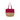 Fuchsia Turtle Bags block design jute tote bag with sturdy handles and vibrant pattern, perfect for eco-friendly shopping.