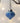 Blue Glitter Mini Onion Bauble - Bumble Living