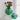 Large green glass vase by Grand Illusions with a sleek, modern design and smooth, curved shape.