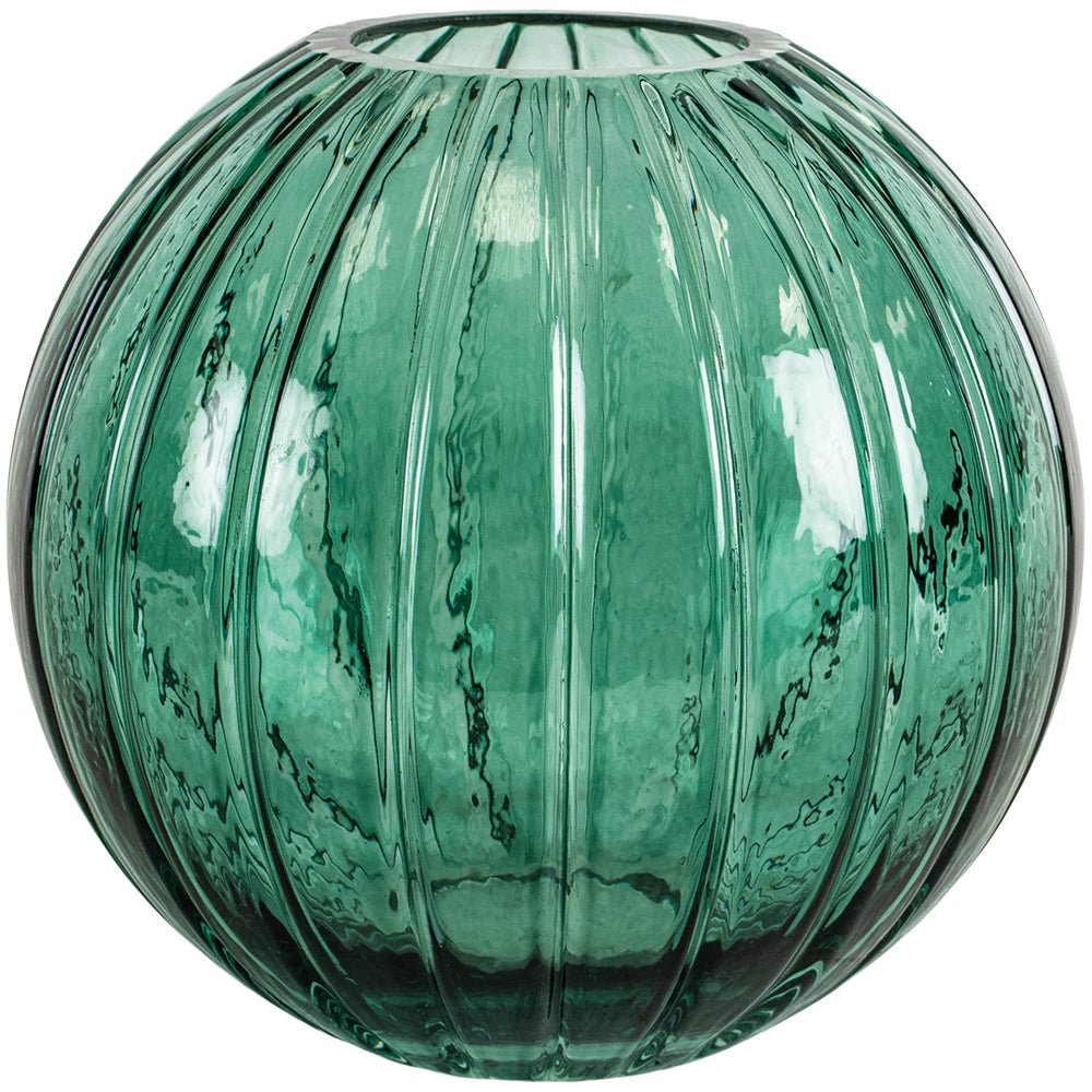 Bora Glass Vase Green Small - Bumble Living