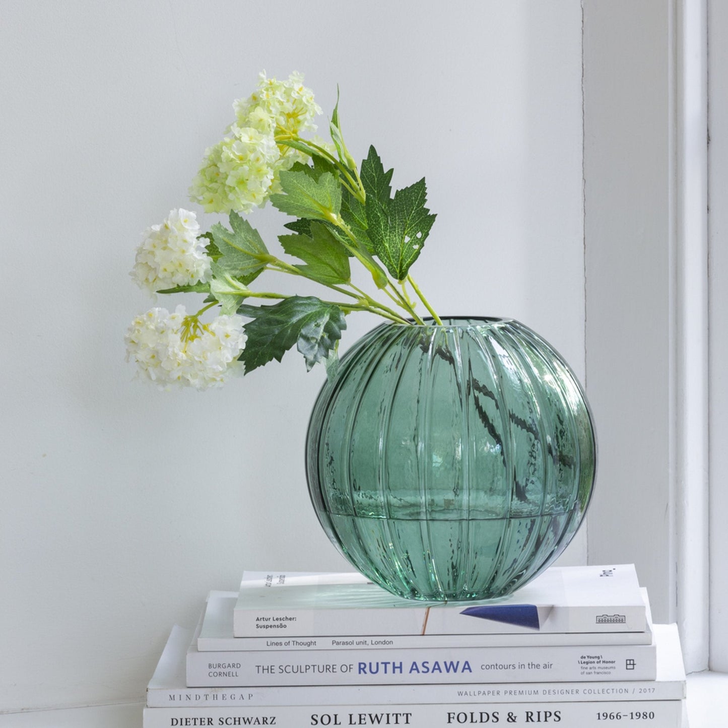 Bora Glass Vase Green Small - Bumble Living