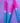 Bubblegum Dip Dye Dinner Candles Trio - Bumble Living