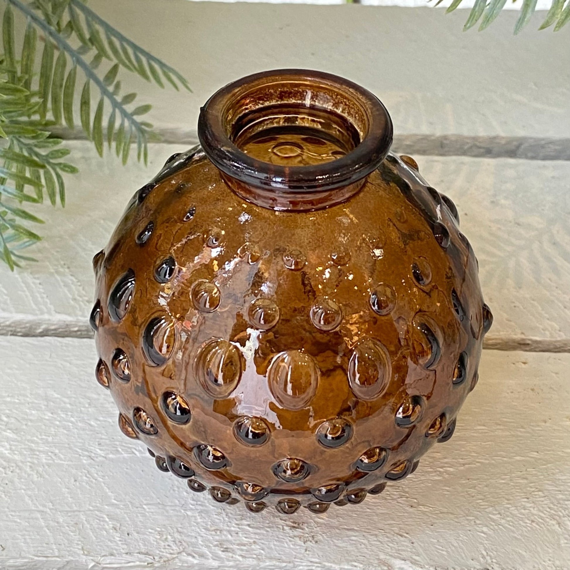 Cedar Bubble Stripe Round Jive Vase - Bumble Living