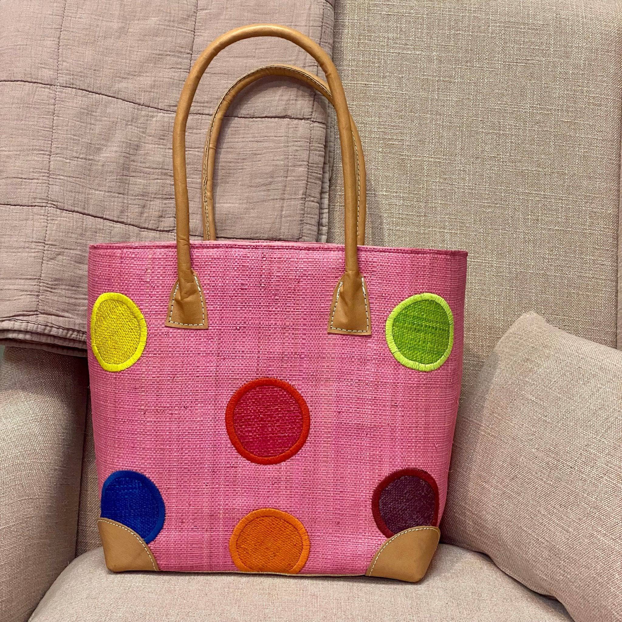 Circle Baby Pink Medium Tote Bag Bumble Living