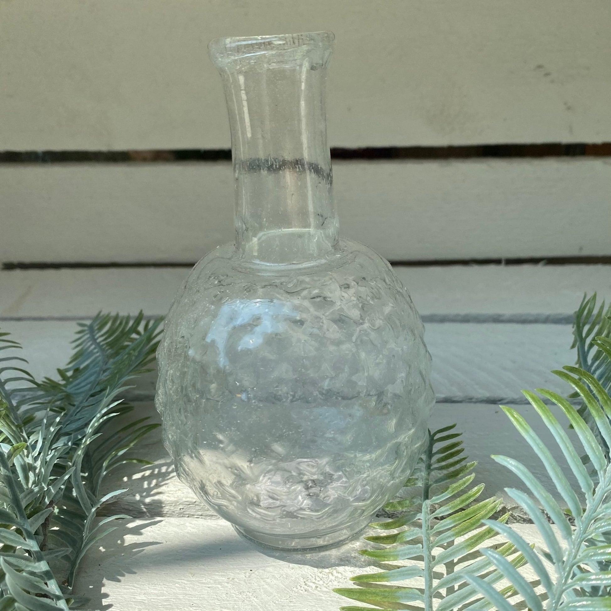 Clear Textured Bubble Vase - Bumble Living