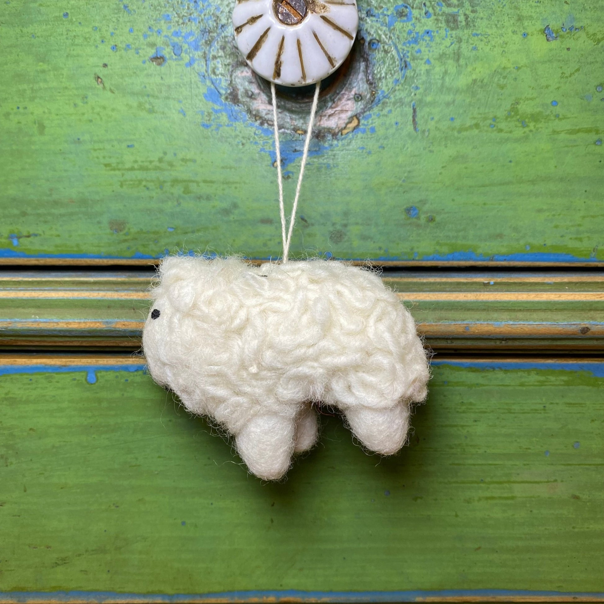 Coloured Mini Sheep Felt Decoration - Bumble Living