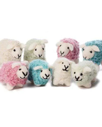 Coloured Mini Sheep Felt Decoration - Bumble Living
