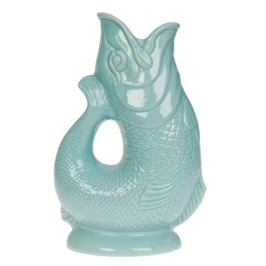 Mini Eau de Nil Gluggle Jug by The Gluggle Jug Factory with a classic ceramic design and distinctive spout.