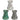 Pukator Eden ceramic flower wax burner in assorted colors, decorative ceramic design for melting scented wax.